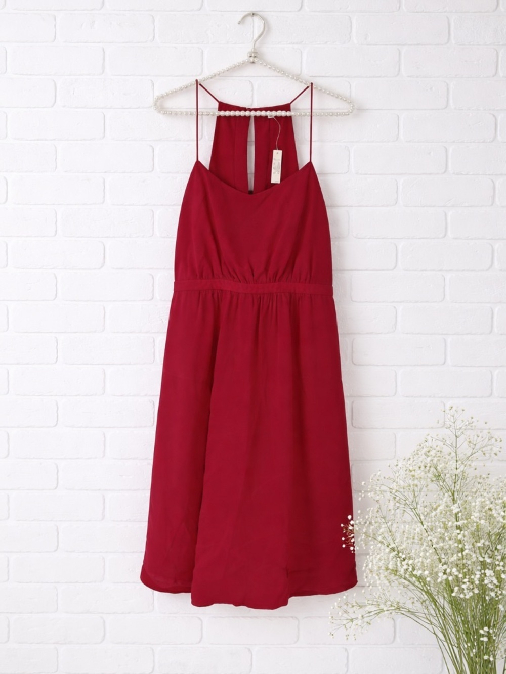 Madewell NWT Silk Daylight Dress in Pink Raspberry Size 4